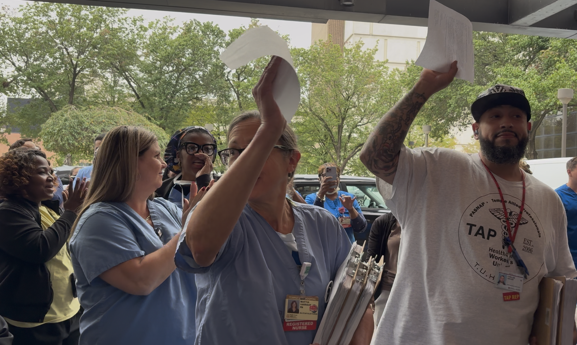Nurses, Techs, and Healthcare Professionals at Temple University Hospital Submit 10-Day Strike Notices