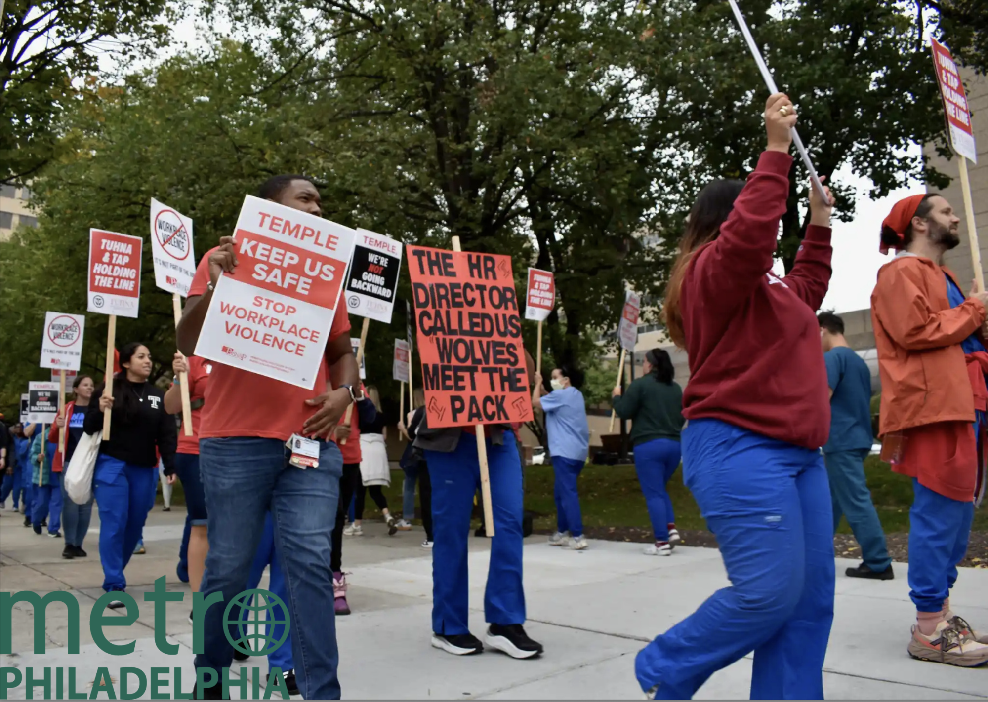 Metro Philly Temple Picket