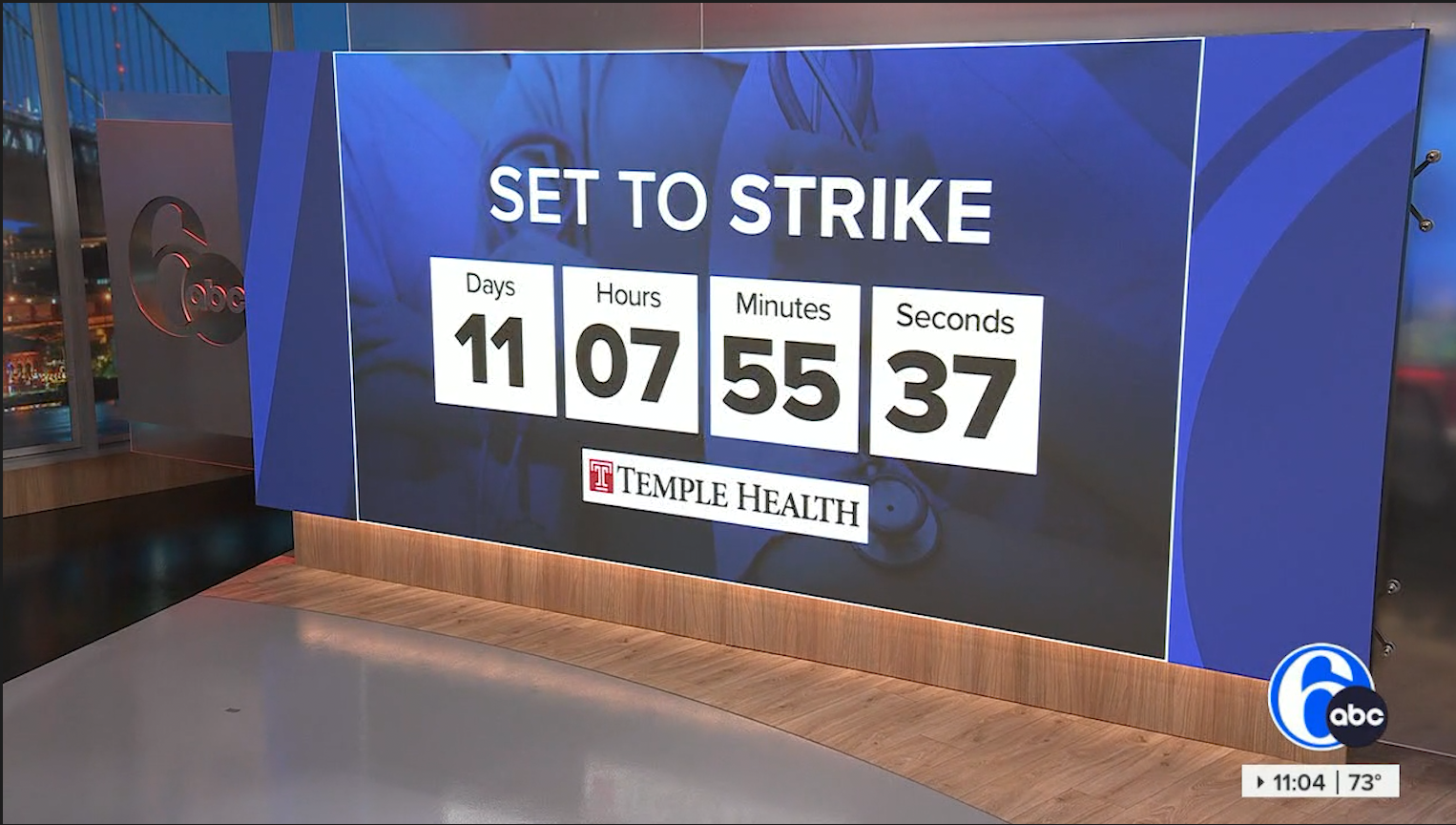 6ABC Temple University Hospital Healthcare Workers Negotiations Coverage