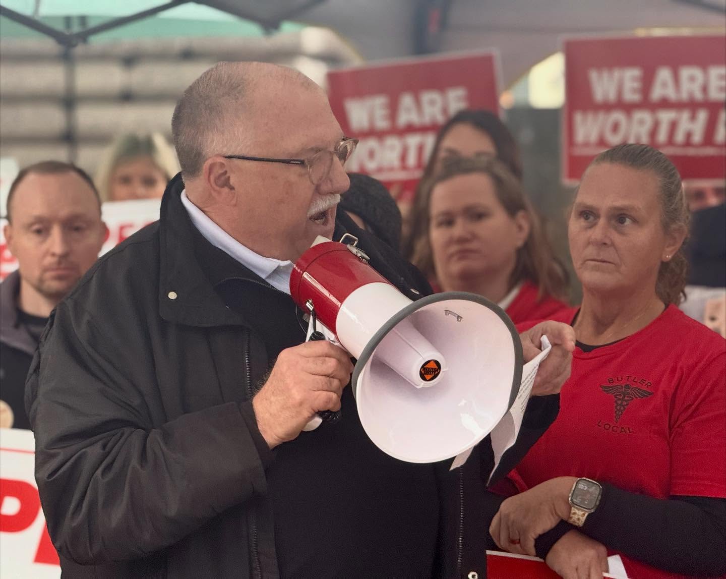 Butler Radio: BMH Techs Rally For Higher Wages
