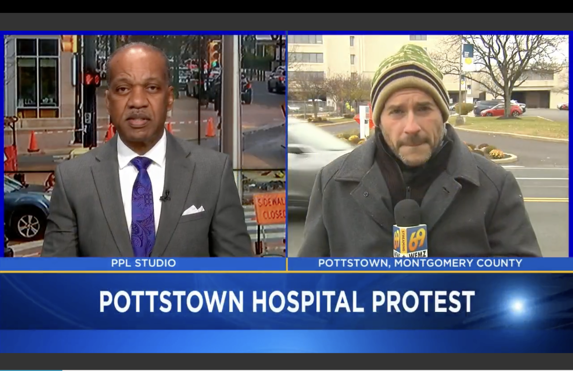 WFMZ: Healthcare workers protest planned layoffs, service cuts at Pottstown Hospital