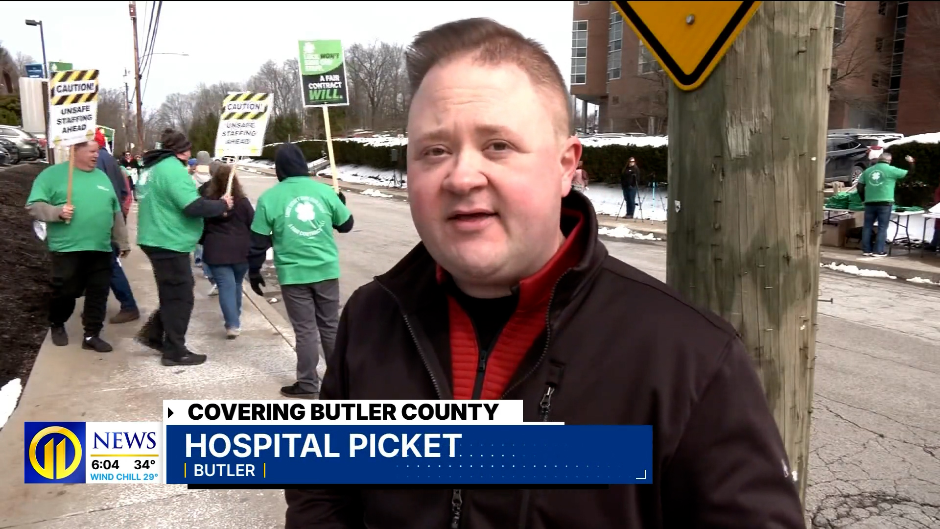 WPXI: Butler Memorial Hospital techs hold informational picket amid negotiations