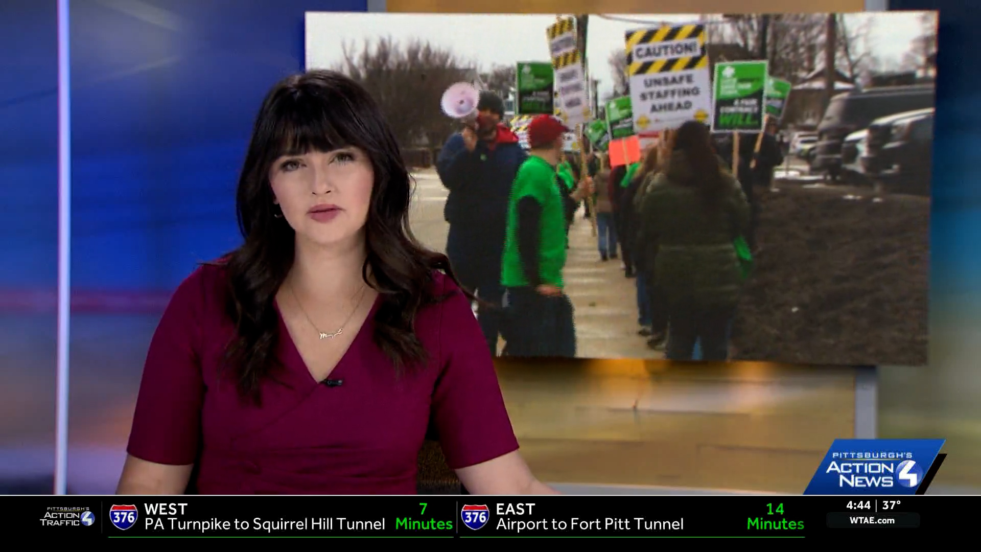 WTAE: Hospital Techs Rally For Fair Contract