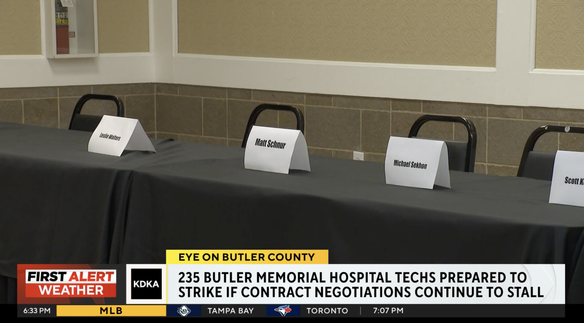 CBS Pittsburgh: 235 Butler Memorial Hospital Techs Prepared to Strike